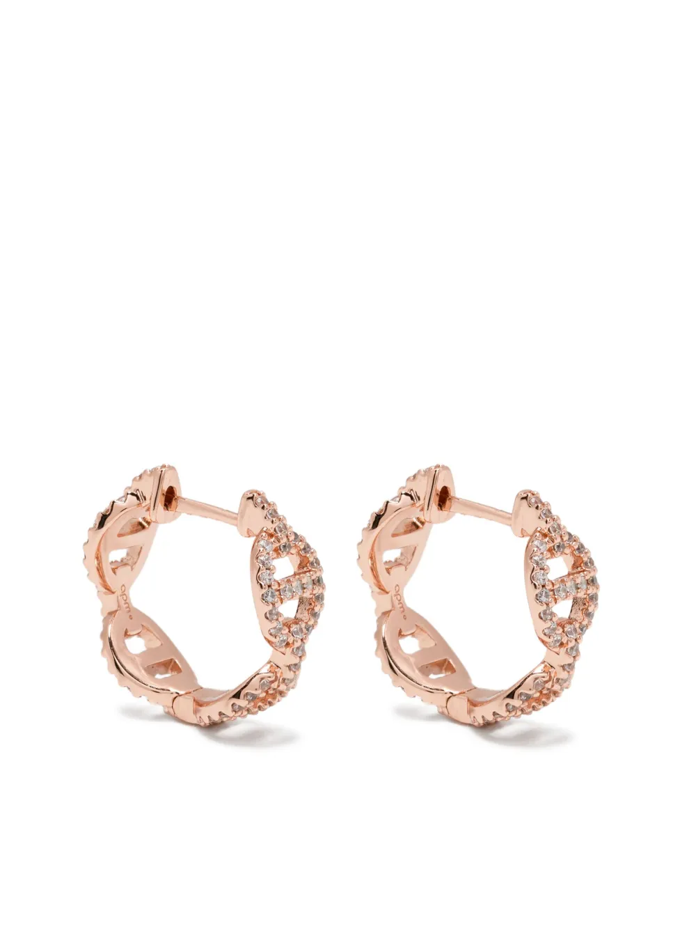 APM Monaco Maille marine hoop earrings | Gold | Image 1