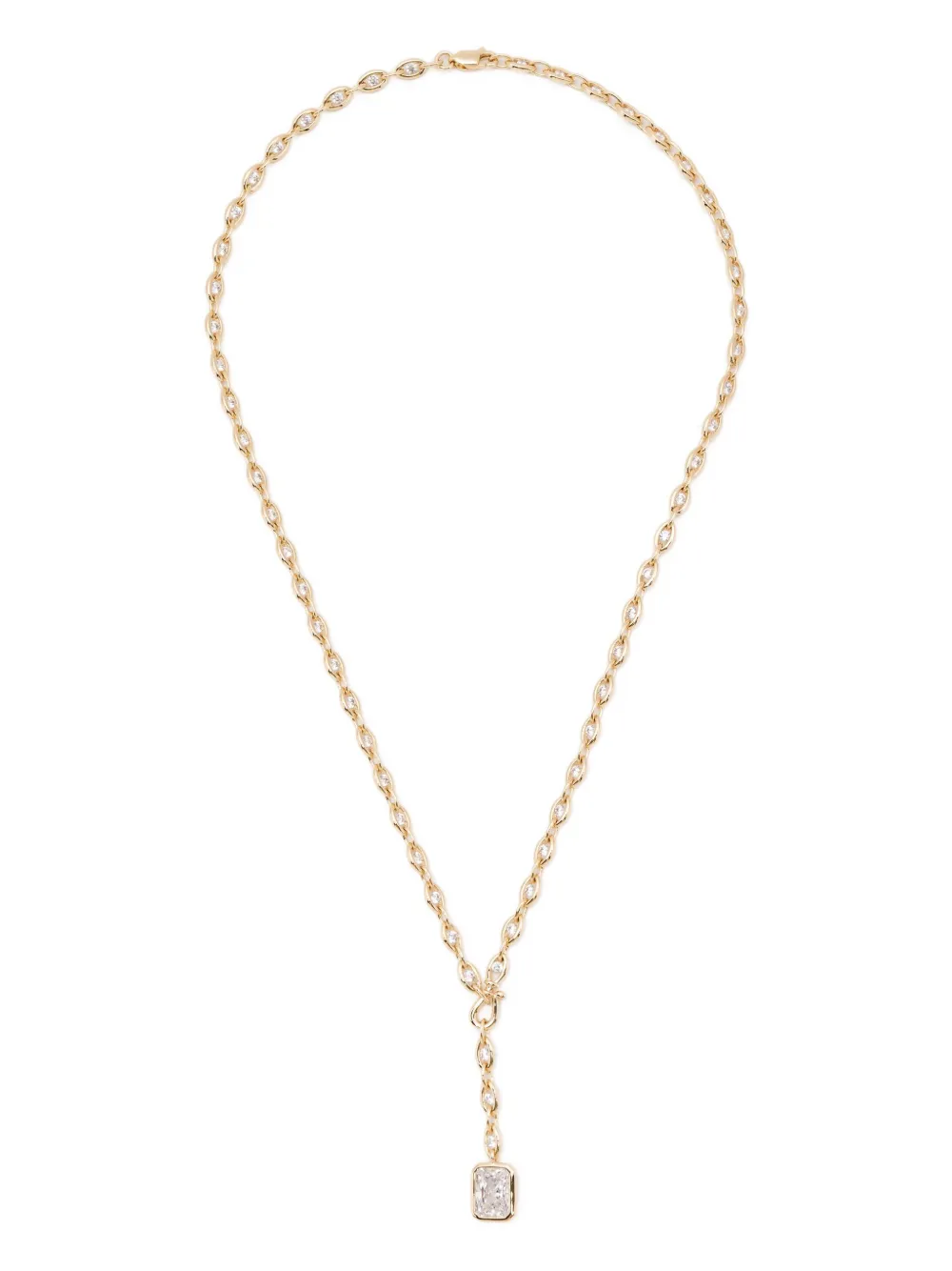 Apm Monaco Y-drop Éclat Adjustable Necklace In Gold