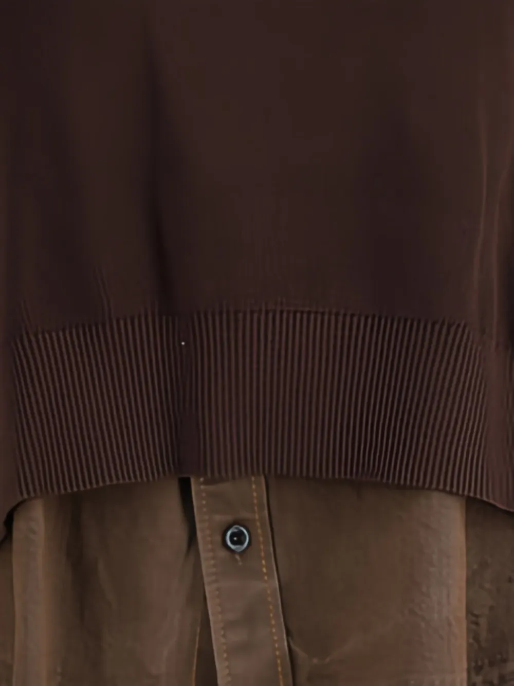 sacai layered knit sweater Bruin