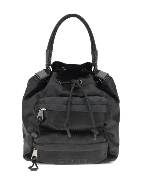 Gucci GG pattern drawstring backpack