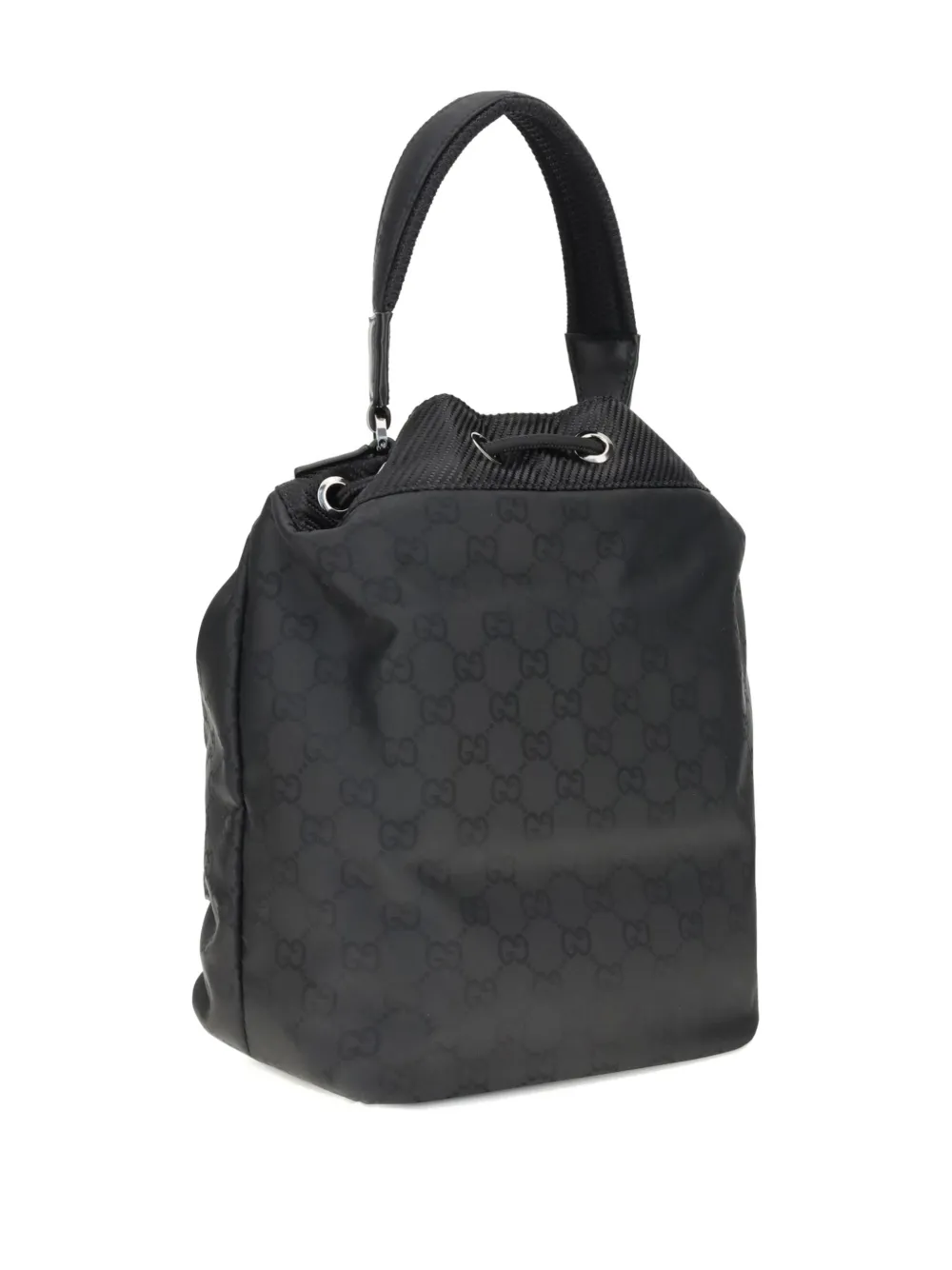 Gucci GG pattern drawstring backpack Zwart