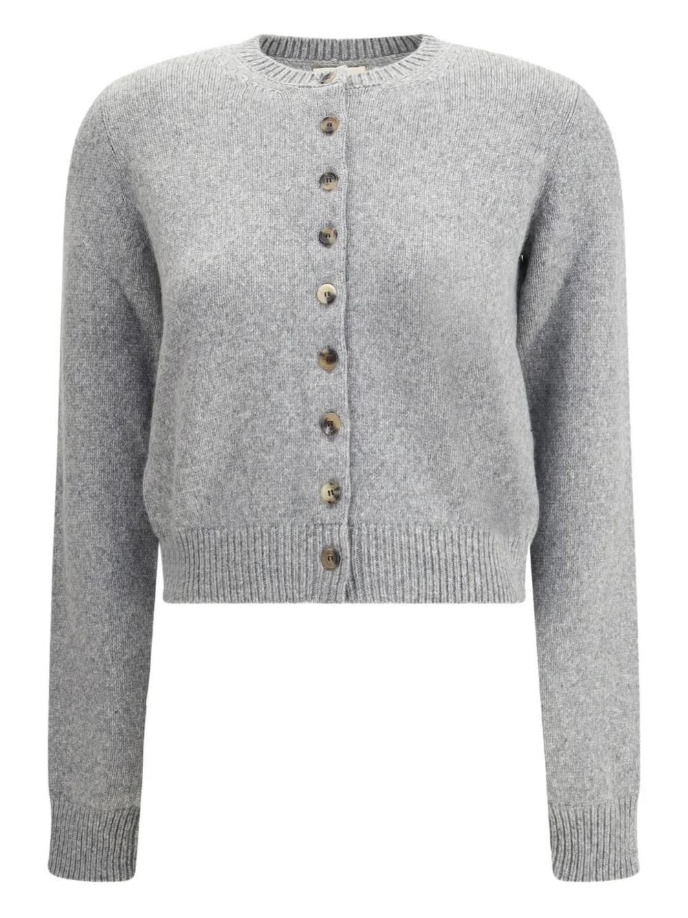 KHAITE Everheart kasjmier vest met knopen Grijs