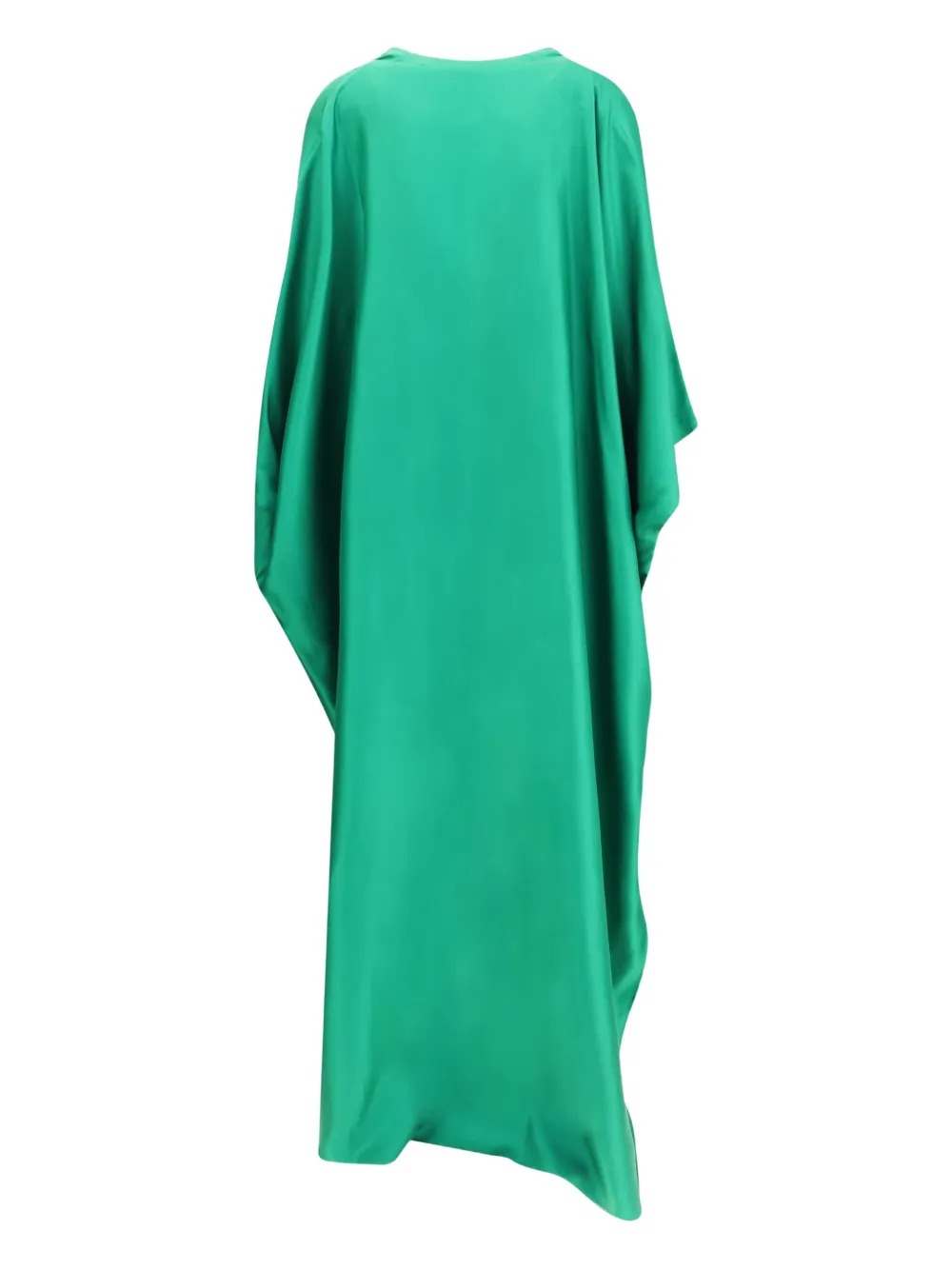 TOM FORD Zijden maxi-jurk met V-hals Groen