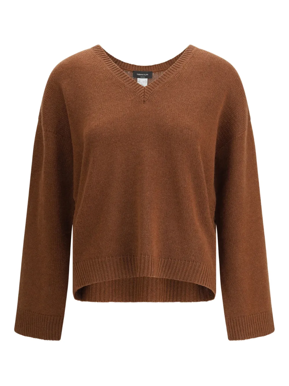 V-neck cashmere sweater