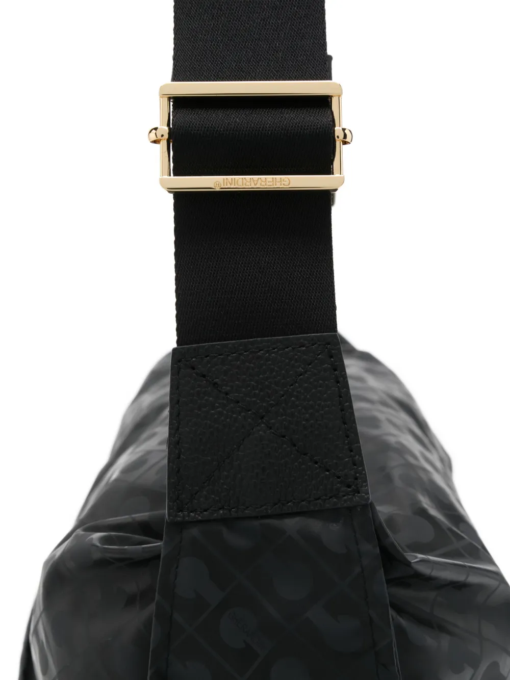 Gherardini Monogram-pattern Satchel Bag In Gray