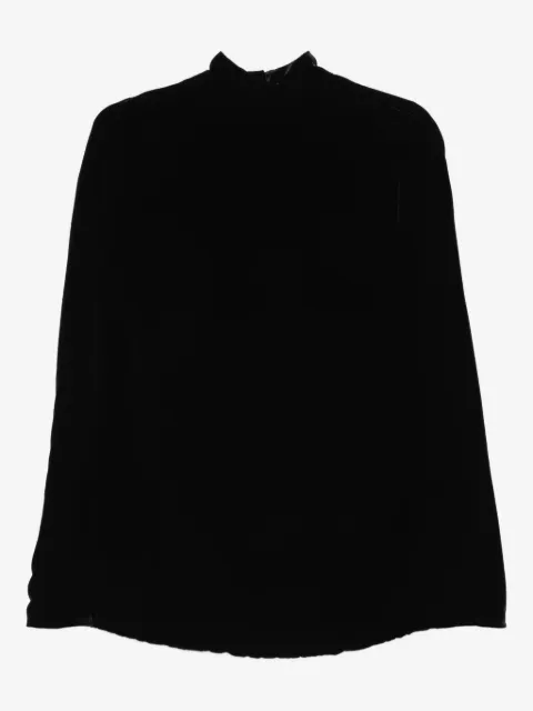Raquel Diniz Palmas velvet high-neck cape