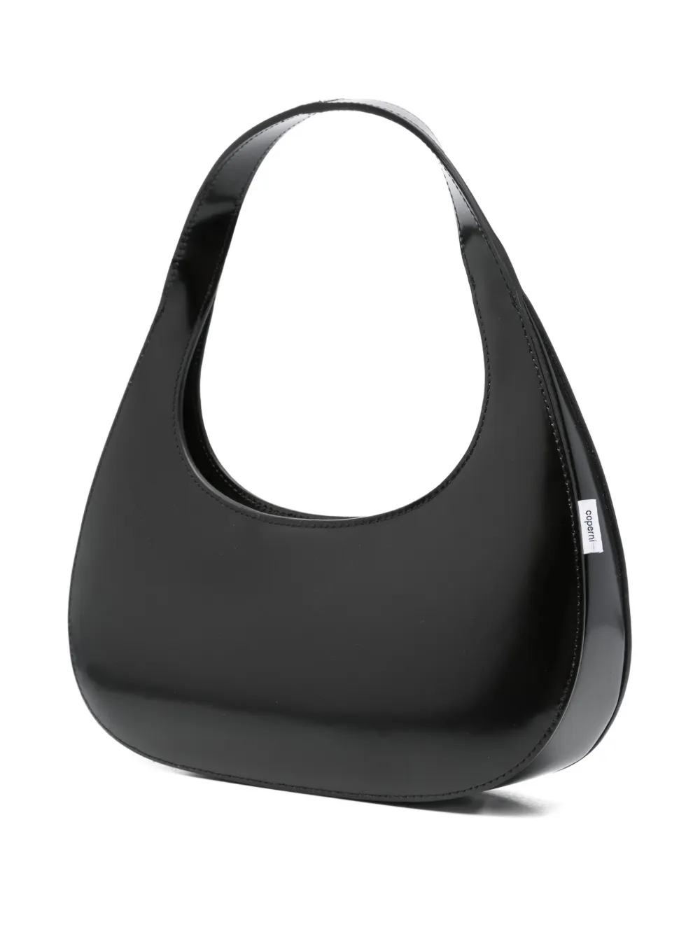 Coperni leather shoulder bag Zwart