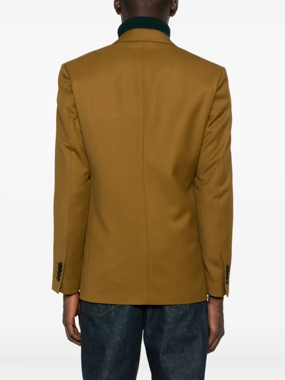 Lardini double-breasted peak-lapel blazer Bruin