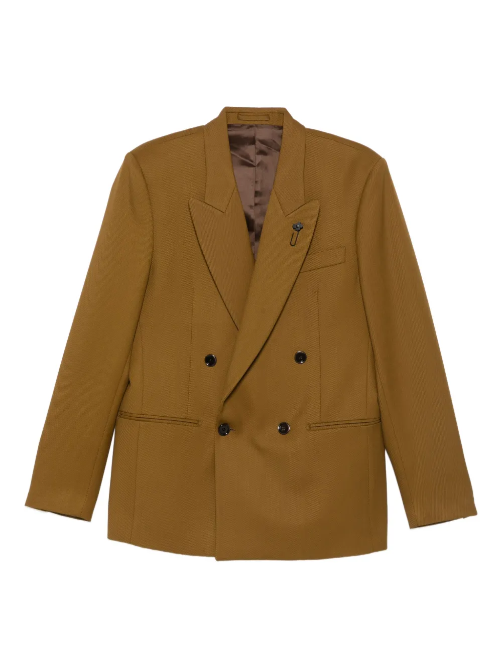 Lardini Blazer met dubbele rij knopen Bruin