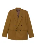 Lardini double-breasted peak-lapel blazer - Brown