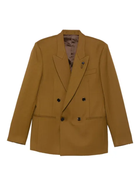 Lardini double-breasted peak-lapel blazer 