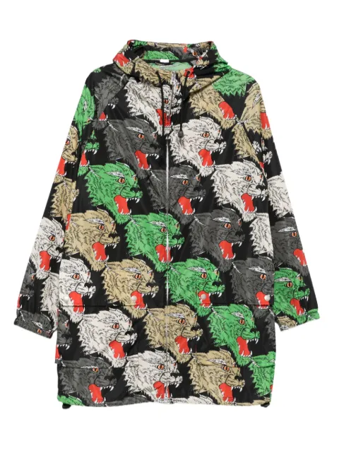 Gucci Pre-Owned 2020s animal-print hooded coat