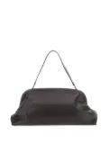 Alberta Ferretti large leather clutch bag - Brown