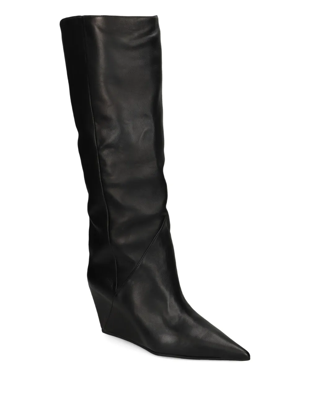 Vic Matie 75mm pointed-toe knee boots Black