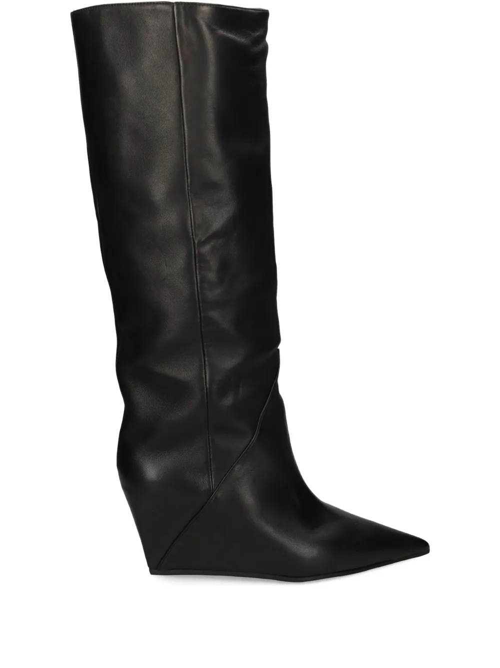 Vic Matie 75mm pointed-toe knee boots Black