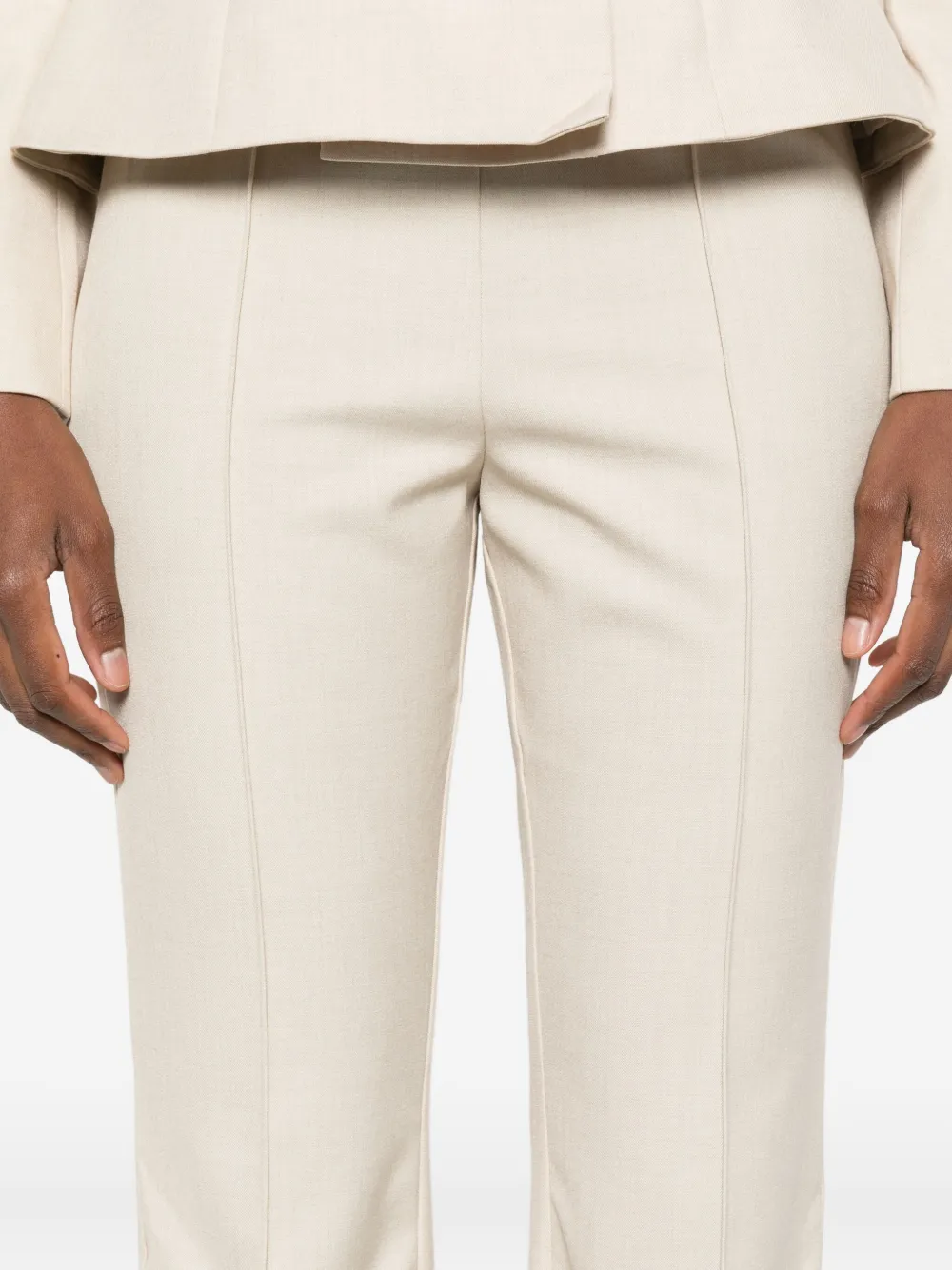 Self-portrait Double-breasted Belted Jumpsuit In Neutral