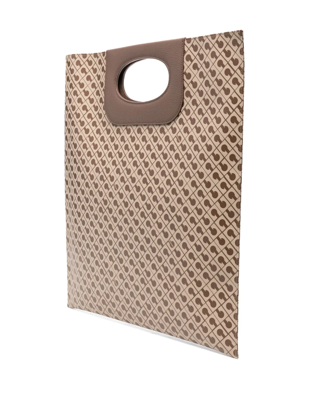 Gherardini Piattina Logo-pattern Tote Bag In Neutral