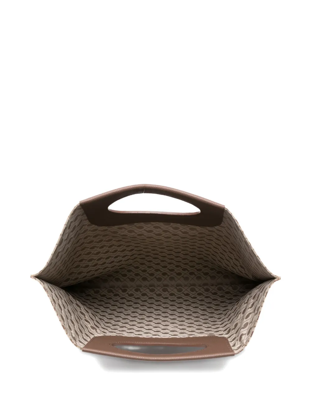 Gherardini Piattina Logo-pattern Tote Bag In Neutral