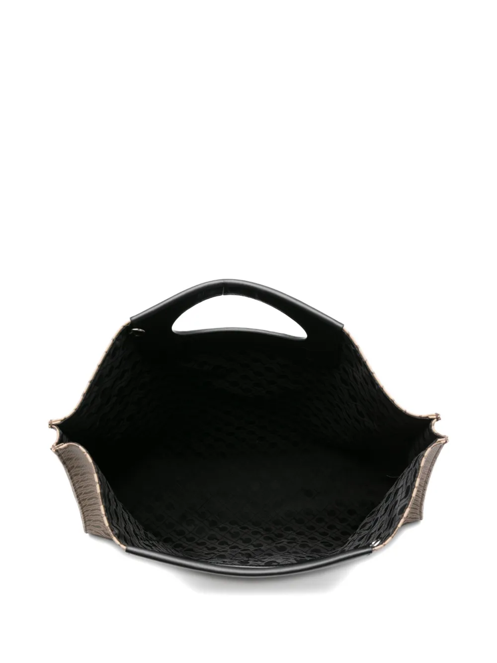 Gherardini Patterned Tote Bag In Brown