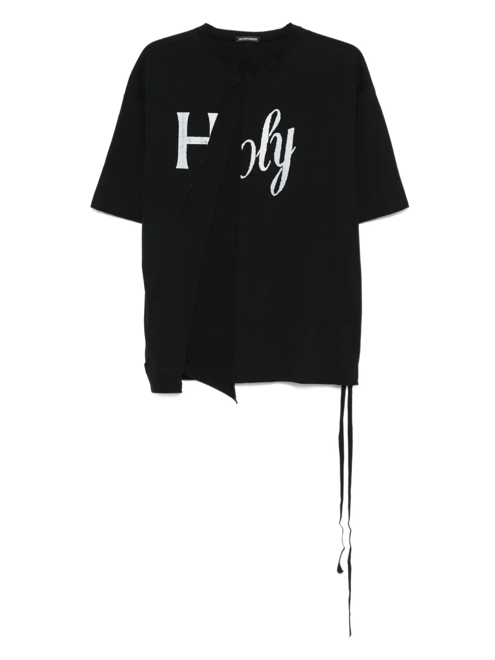 Ann Demeulemeester T-shirt Hardon con stampa grafica - Nero