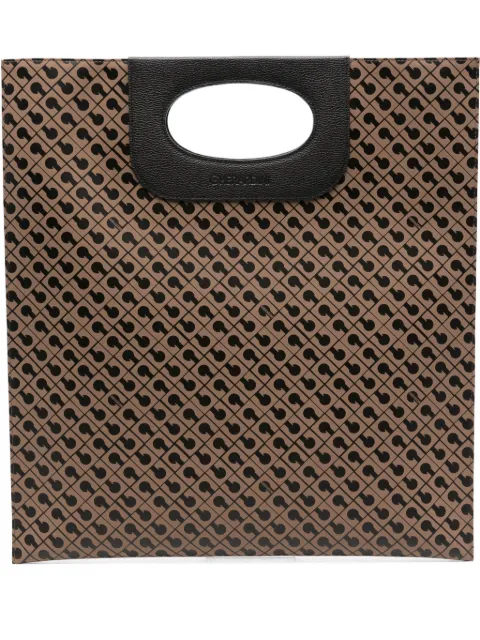 Gherardini Piattina monogram-attern tote bag