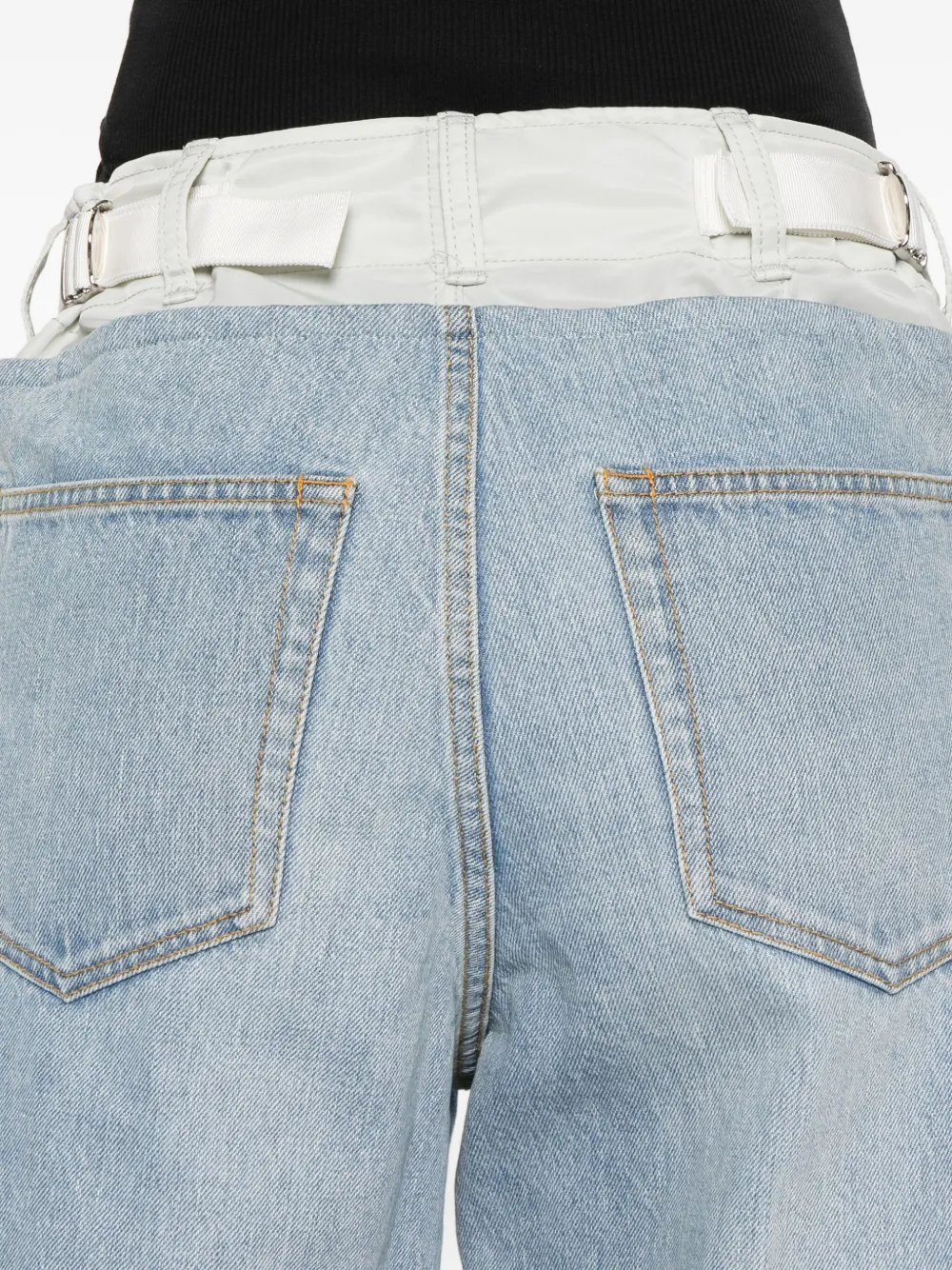 sacai Jeans met vlakken Blauw