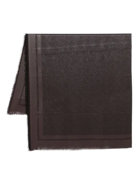 Elisabetta Franchi fringed patterned scarf