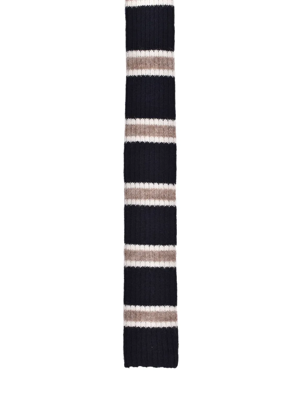 Brunello Cucinelli Wollen stropdas - Zwart