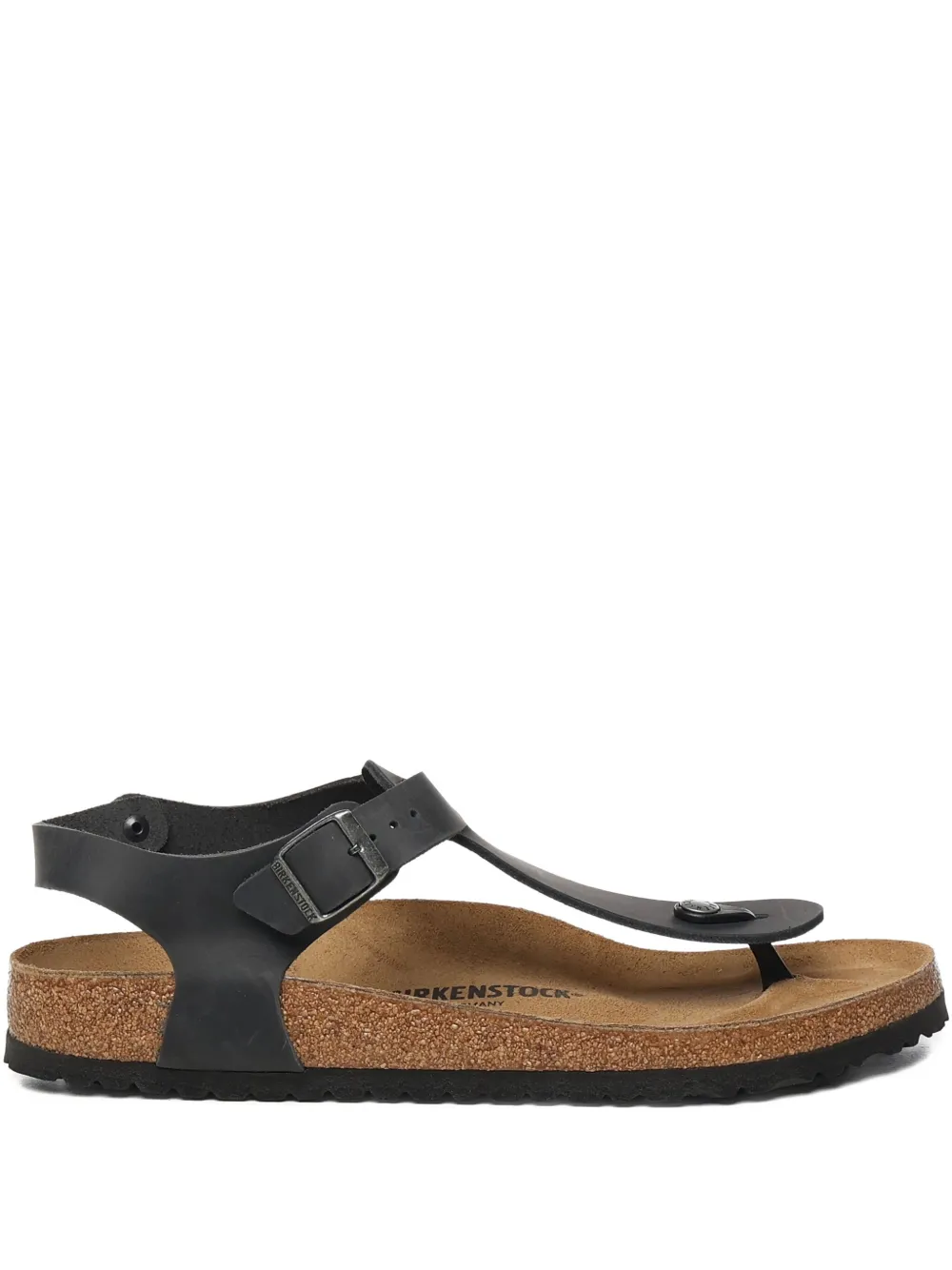 Birkenstock leather-buckle sandals Black