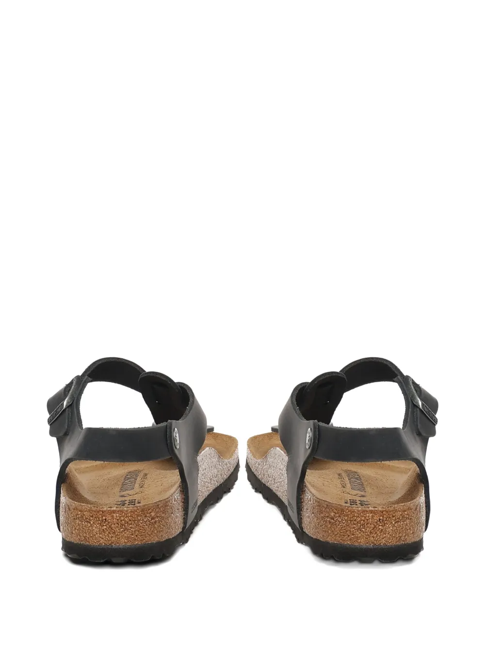 Birkenstock leather-buckle sandals Black