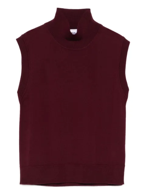 ALPHA STUDIO high-neck sleeveless top