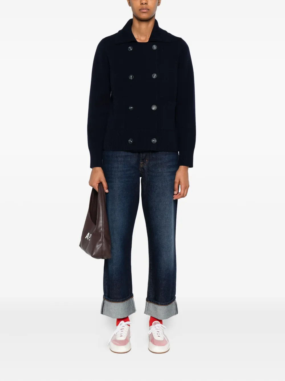 ALPHA STUDIO double-breasted wool cardigan | Cardigans | Image 2