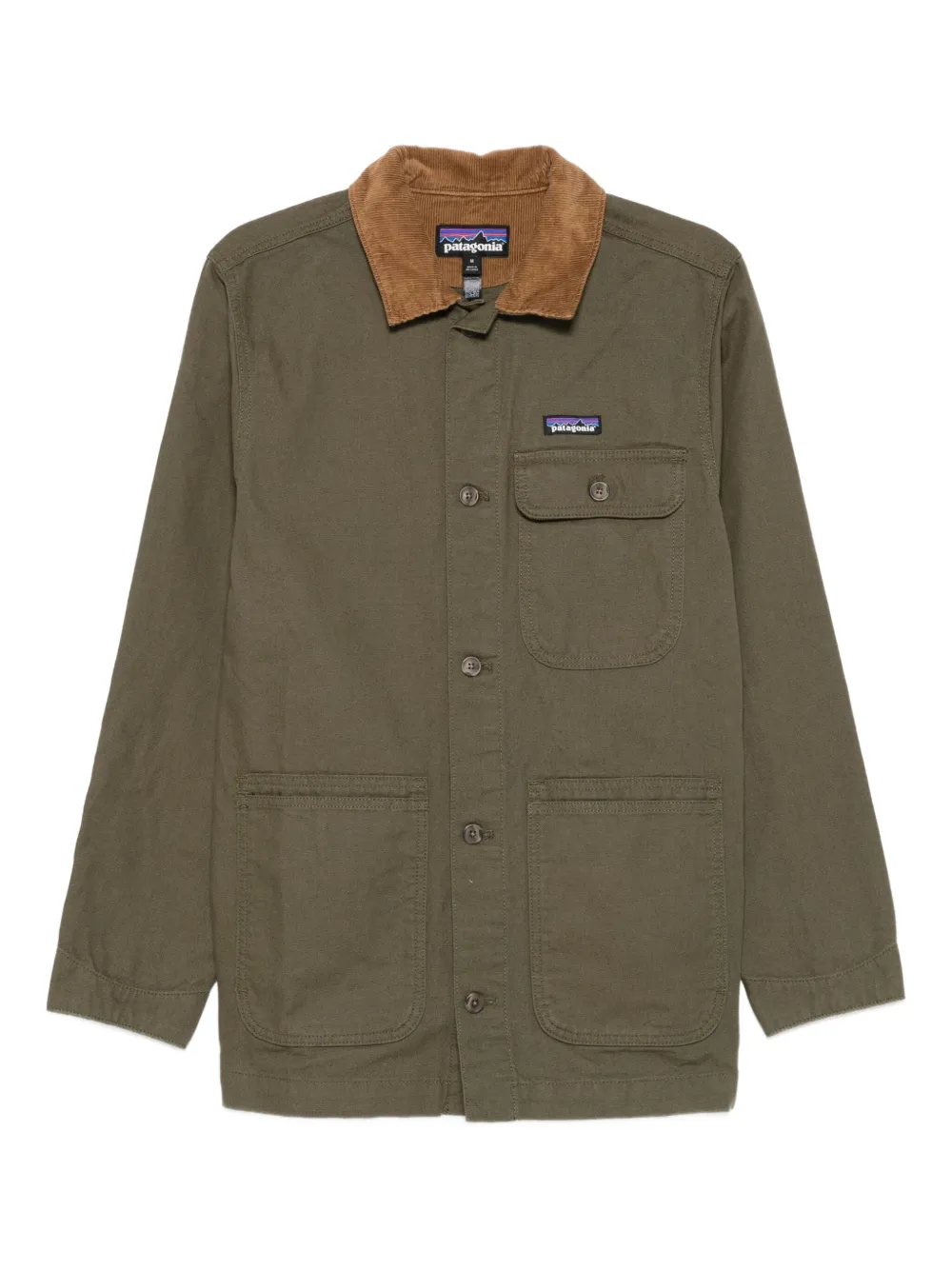 Patagonia Point Reyes corduroy-collar button-front jacket Groen