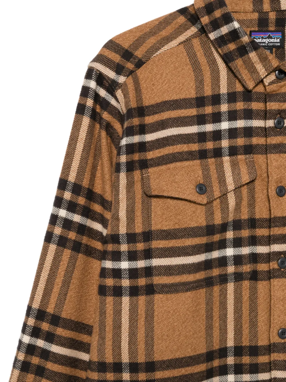 Patagonia Geruit overhemd Bruin