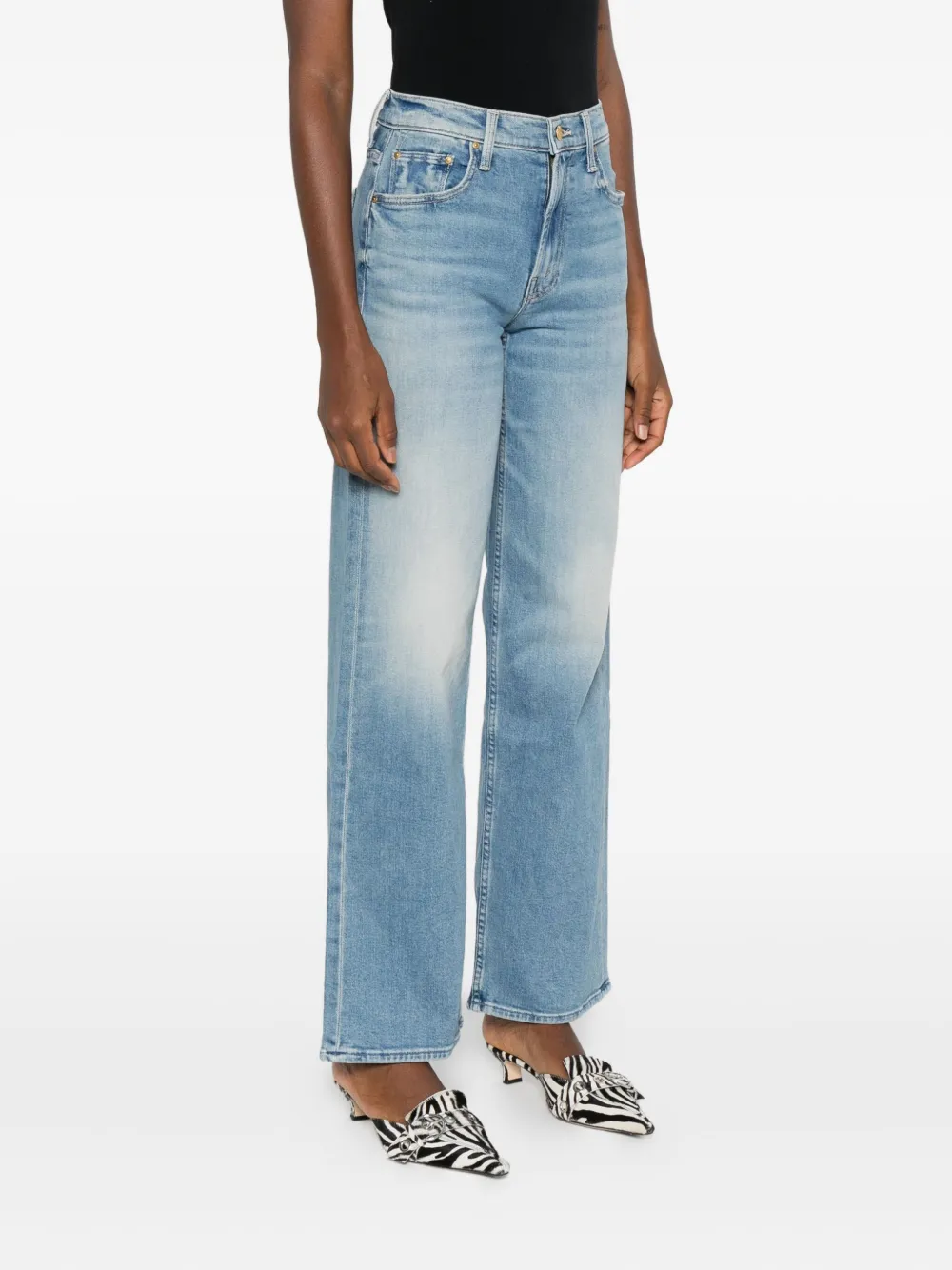 MOTHER The Spinner straight-leg jeans Blauw