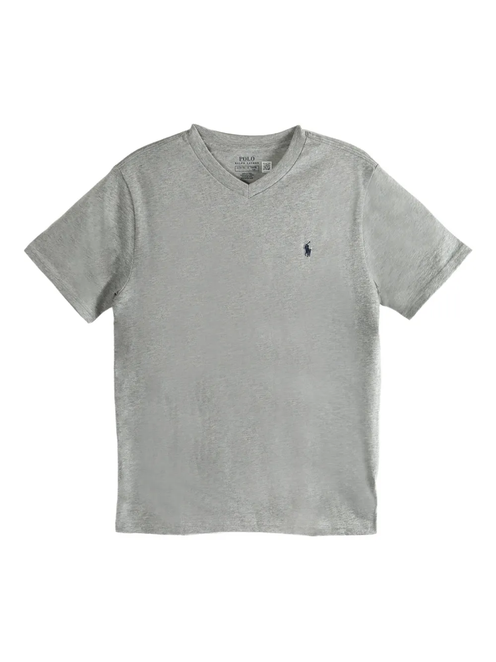 POLO RALPH LAUREN KIDS V-neck short-sleeve T-shirt Grijs