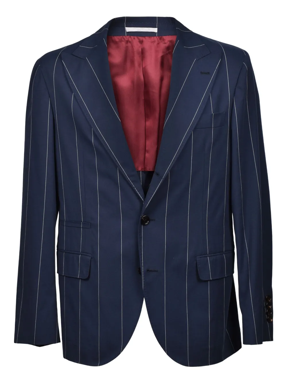 Brunello Cucinelli Blazer met krijtstreep Blauw