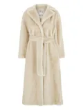 VALENTINI 1972 belted faux-fur coat - Neutrals