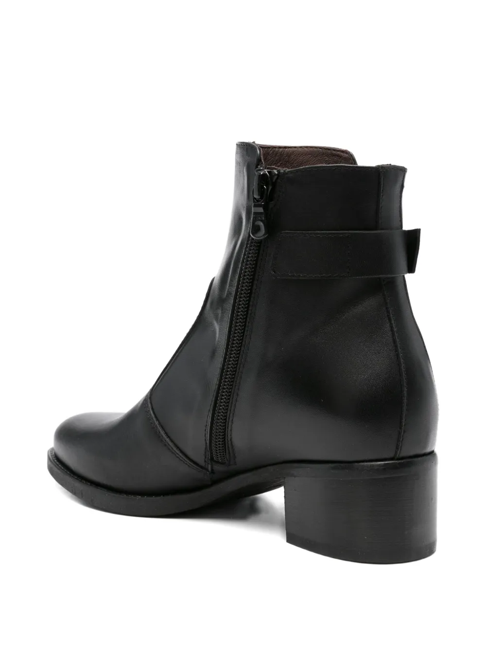 Nero Giardini 50mm Buckle-detail Ankle Boots In Black
