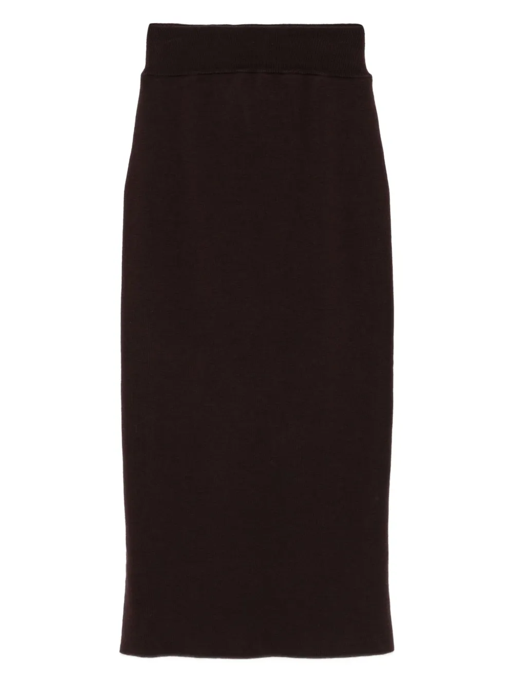 ALPHA STUDIO elastic-waistband midi skirt | Brown | Image 1
