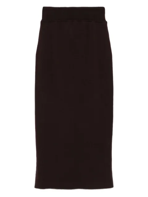 ALPHA STUDIO elastic-waistband midi skirt