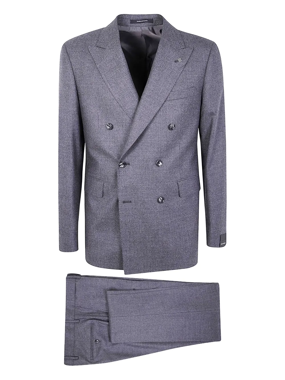 Tagliatore double-breasted wool suit Grijs