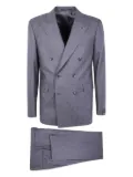 Tagliatore double-breasted wool suit - Grey