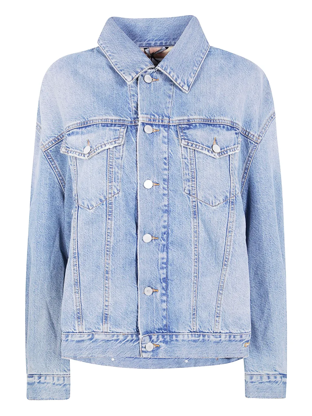 Haikure Spijkerjack met knopen Blauw
