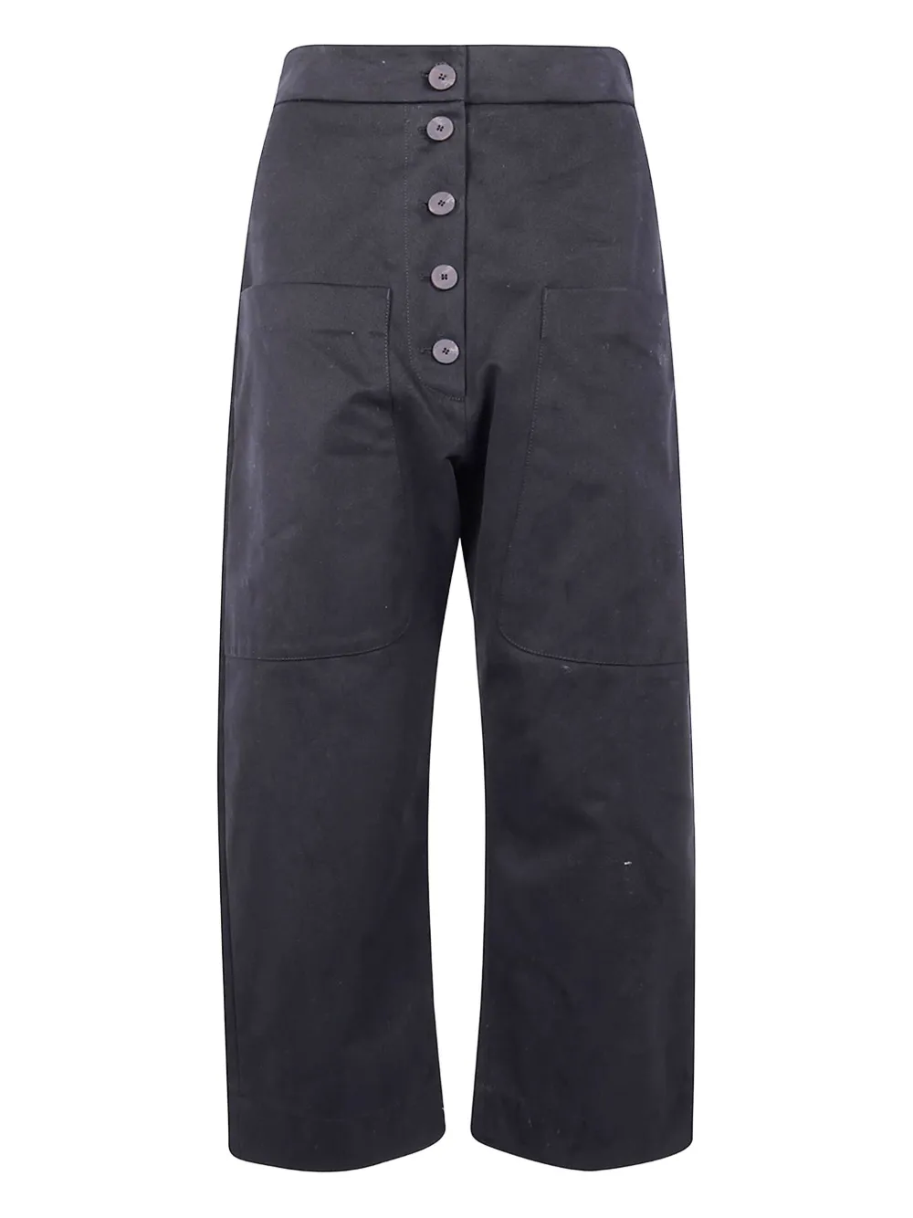 Brinson button-front patch-pocket trousers