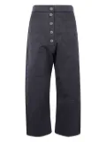 Studio Nicholson Brinson button-front patch-pocket trousers - Black