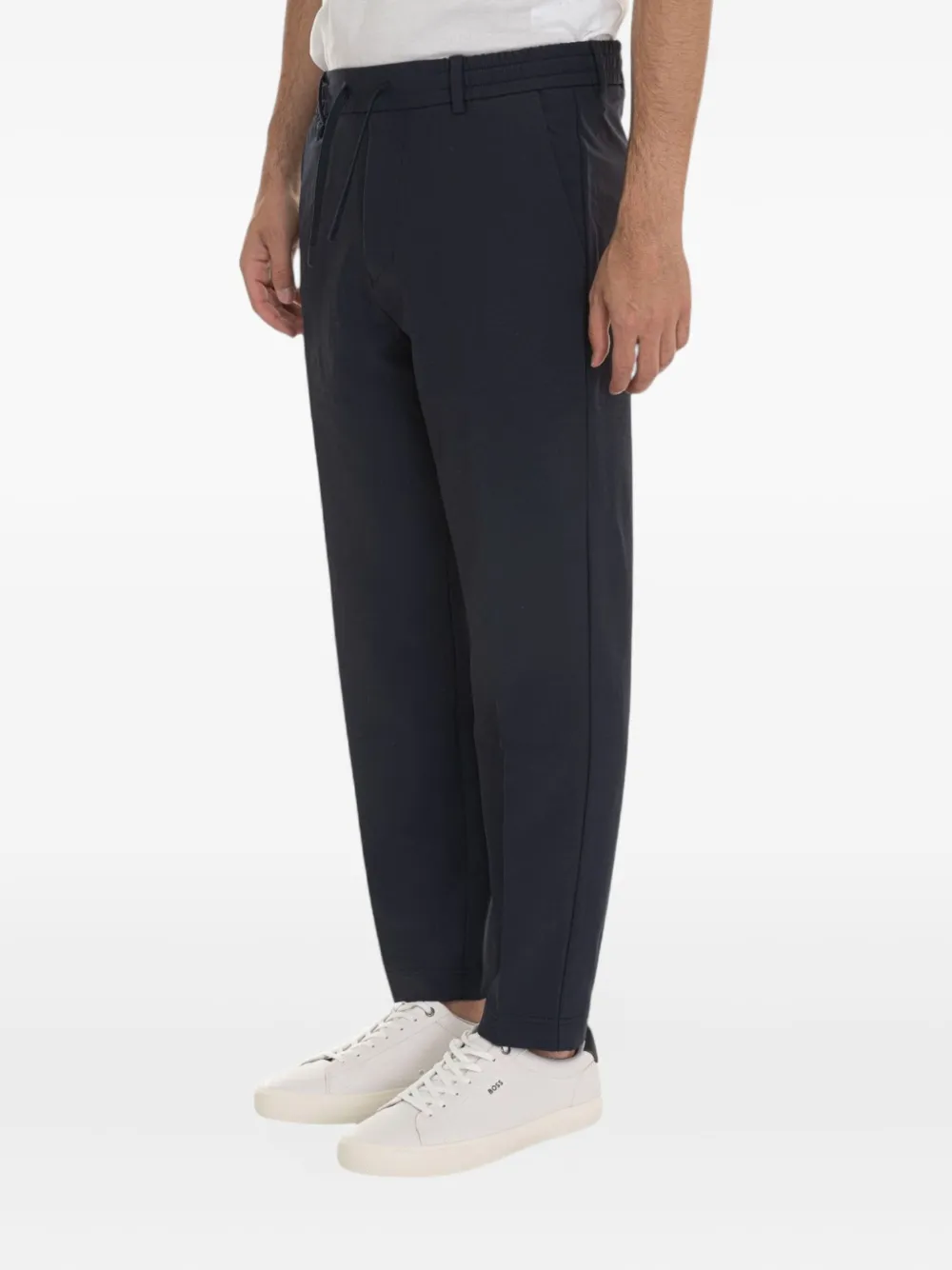 BOSS Broek met trekkoord - Blauw