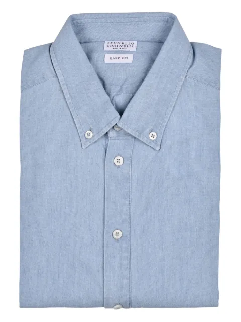 Brunello Cucinelli camisa de algodón con botones