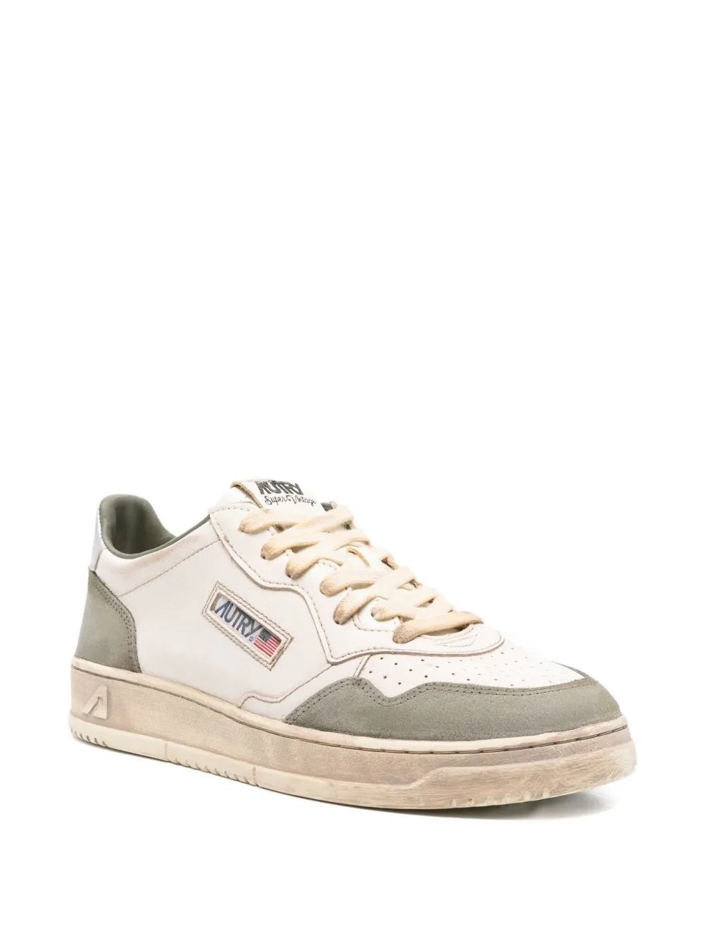 Autry leather panelled sneakers | Low-Tops | Image 2