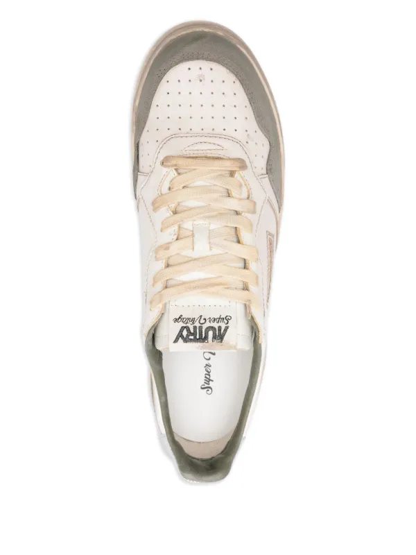 Autry レザー パネル スニーカー | ホワイト | FARFETCH JP